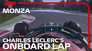 F1 2022 Charles Leclerc's Onboard Lap Around Monza | 2022 Italian Grand Prix