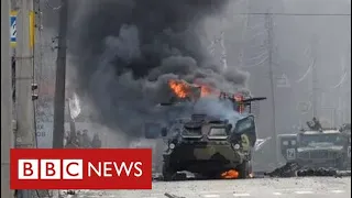 Russia accused of using cluster bombs as fighting rages in Ukraine’s cities - BBC News