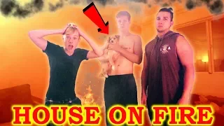 HOUSE ON FIRE PRANK GONE WRONG | (LOST PUPPY) | Sam Golbach