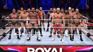 WWE 2K23 Royal Rumble 2024 - 30 Man Royal Rumble Match!