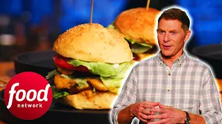 Double Patty Vegan Burger BEATS Bobby Flay In Challenge! | Beat Bobby Flay