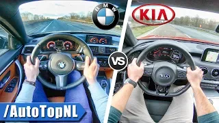 Kia Stinger GT vs BMW 440i xDrive | 0-250km/h ACCELERATION TOP SPEED POV & SOUND by AutoTopNL