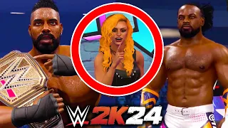 WWE 2K24 MyRise Part 8 - Xavier Woods Title Match! Stole His Show!