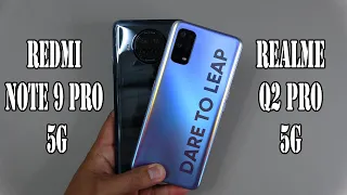 Xiaomi Redmi Note 9 Pro 5G vs Realme Q2 Pro 5G | SpeedTest and Camera comparison