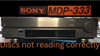 Sony MDP-333 Laserdisc Player Disc Won't Play - FIXED