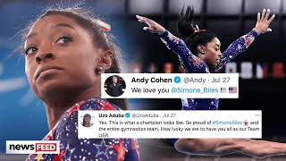 Celebs RUSH To Simone Biles' Support After Olympic Withdrawal!