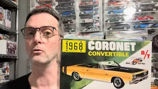 1968 Dodge Coronet White Glue Review - MPC 1/25 scale plastic model car kit