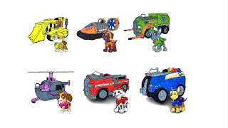Paw Patrol Skye Rocky Marshall Chase Rubble Zuma/ Coloring for kids/ Colorama