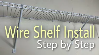 Rubbermaid White Wire Shelf Install - Easy Step By Step Installation
