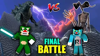 Minecraft | Godzilla Vs Siren Head | With Oggy And Jack | Minecraft Pe | In Hindi |Rock Indian Gamer