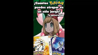 ¿Cuántos Pokémon PUEDES ATRAPAR en UNA SÓLA PARTIDA? (SOL & LUNA / ULTRASOL & ULTRALUNA) #shorts