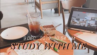 ☕️ 카페에서 같이 공부해요 / Study with me cafe asmr / christmas music / starbucks 카페소음 / real time