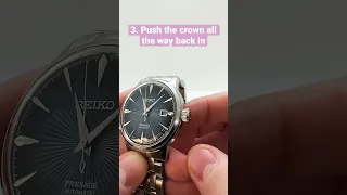 How to wind a Seiko Automatic Mechanical Watch