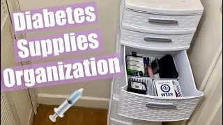 How I Organize my Diabetes Supplies | T1D Lindsey |