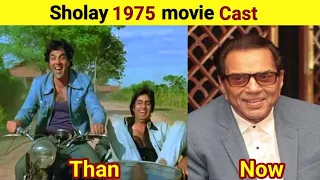 Sholay 1975 movie cast transformation than and now | Amitabh bachchan | Dharmendra #shorts #movie