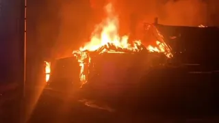 Пожар в Саратове