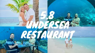 DAY 6 KUREDU MALDIVES | 5.8 UNDERSEA RESTAURANT AT HURAWAHLI BIRTHDAY MEAL