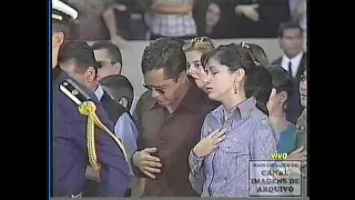 Cobertura jornalística do velório e sepultamento do cantor Leandro, em Goiás, em 24/06/1998 - pt 1/2