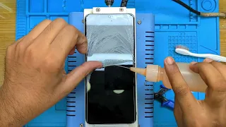 Galaxy S21 Ultra cracked glass replacement || how to S21 ultra install Broken glass