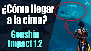 Como llegar a la cima de Espinadragón + Árbol Frioeterno - Genshin Impact