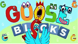 Numberblocks Intro Song But Only G for Goose with Spilling - Goose Blocks - G Blocks