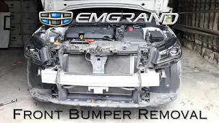 Geely Emgrand 2022-Present Front Bumper Removal