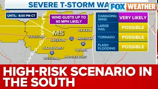 'Particularly Dangerous Situation' Unfolding In South With 90-mph Winds, Tornadoes Possible