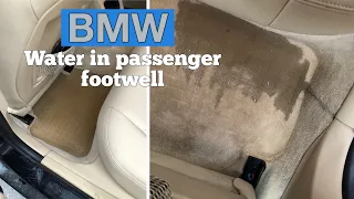 BMW water in passenger footwell | Вода в салоне БМВ