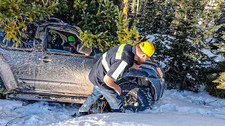 First Major Snow Rescue...Xterra Left Stranded Overnight!