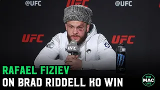 Rafael Fiziev on Brad Riddell KO: "I don't know if I'm sad or I'm happy" | UFC Vegas 44