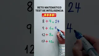 Reto matemático - Reto de matemáticas - Test de Inteligencia - Test Iq - IQ TEST