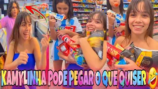 HYTALO LEVOU KAMYLINHA PRA PEGAR O QUE QUISER NO MERCADO 😱 LEVOU TODOS OS DOCES 🤣🤣