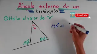 🔺Ángulo exterior de un triángulo-ejercicios simples