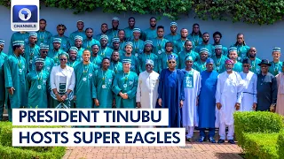 Tinubu Hosts Super Eagles After AFCON Outing