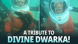 PM Modi Dives To Pray At Ancient Dwarka Under The Sea | PM Modi Perform Underwater Pooja | Wall Post