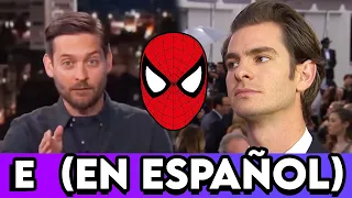 Entrevistas a Tobey Maguire y Andrew Garfield (EN ESPAÑOL)