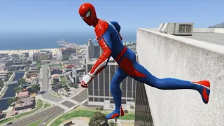 GTA 5 Epic Ragdolls | SPIDERMAN Jumps/Fails Compilation #113 (Euphoria Physics | Funny Moments)