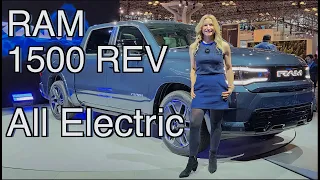 All-New RAM1500 REV full-electric truck. // Production model walk around