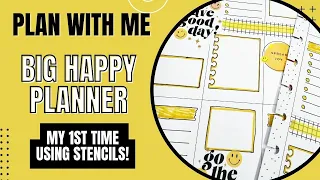 Plan With Me | Stencils in my Big Happy Planner