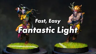 Painting Beautiful Light on Blood Bowl Elves