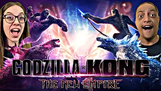 GODZILLA X KONG: THE NEW EMPIRE | MOVIE REACTION | HER FIRST TIME WATCHING | SCAR KING & SHIMU🤯🥶😱