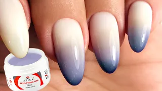 EXPRESS nail extension 💅 MANICURE Milk gradient 💅 Irina Brilyova (English SUBTITLES)