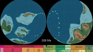 scotese plate tectonics paleogeography and ice age (dual hemisphere)