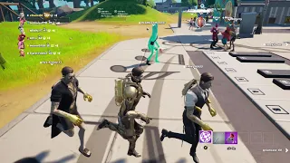 Fortnite perfect timing:springy with the three Midasteers