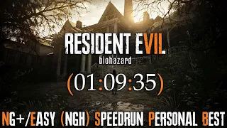 Resident Evil 7: Biohazard (NG+/Easy) NGH Speedrun Personal Best (1:09:35) | LeviRuns