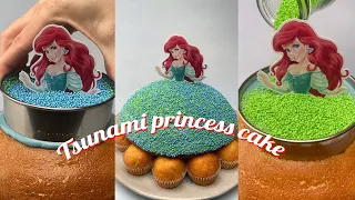 Tsunami Princess Cake -Arielle Princess pull me up cake