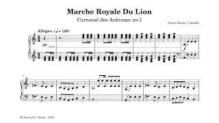Saint Saëns - Marche royale du lion, carnaval des animaux no.1 | Samuel J. Neves