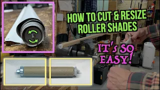 How To Cut and Resize Roller Shades. It's EASY! Why buy custom shades?