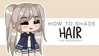 simple/easy hair shading tutorial | gacha