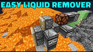 Easy Lava/Water Remover in Minecraft